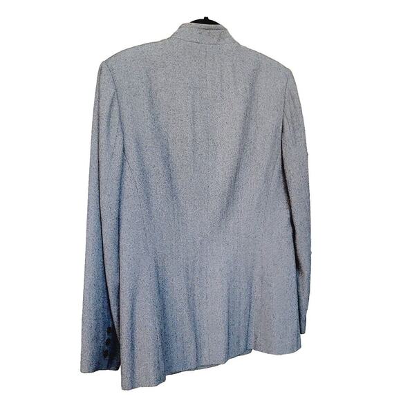 DONNA TORAN 2 Pcs SUIT Long Jacket/ Blazer & Pants Sz 10 Gray Vtg - Picture 4 of 13